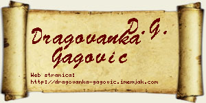 Dragovanka Gagović vizit kartica